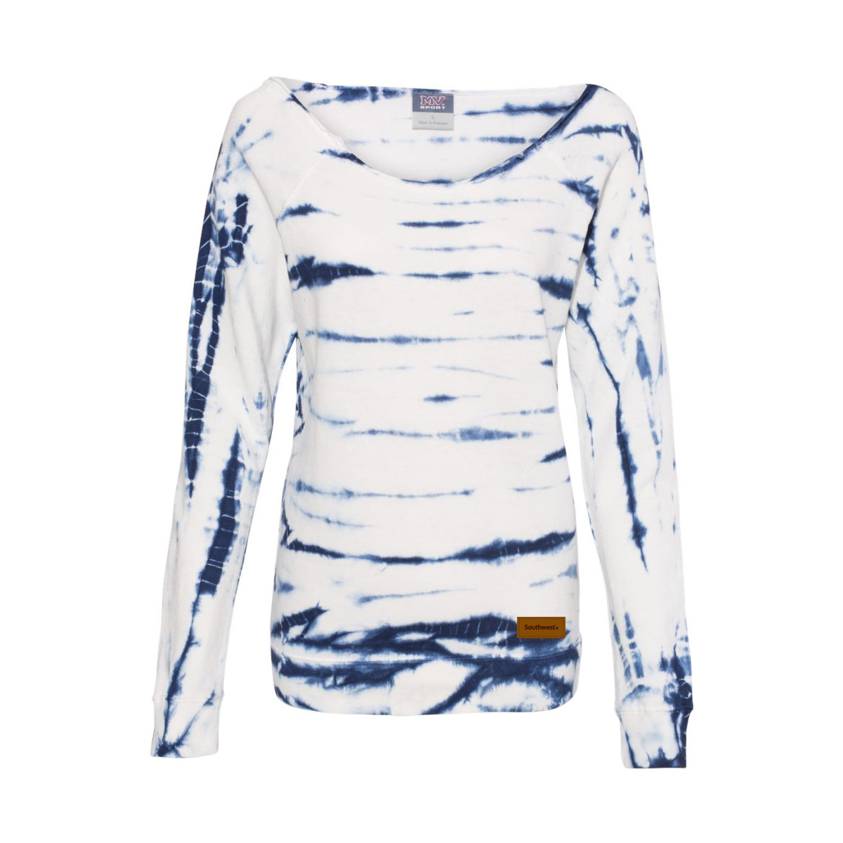 Off Shoulder Tie-Dyed French Terry