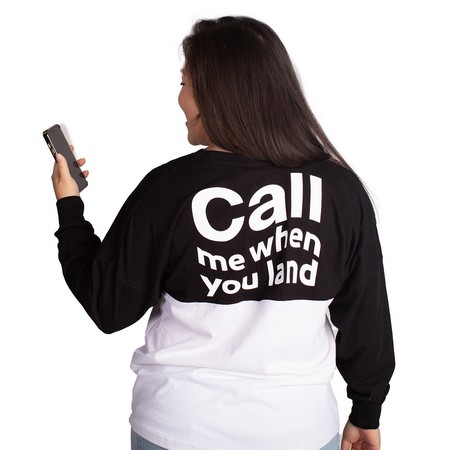 Call Me When You Land Long Sleeve Jersey Tee